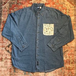 Star Wars denim button down